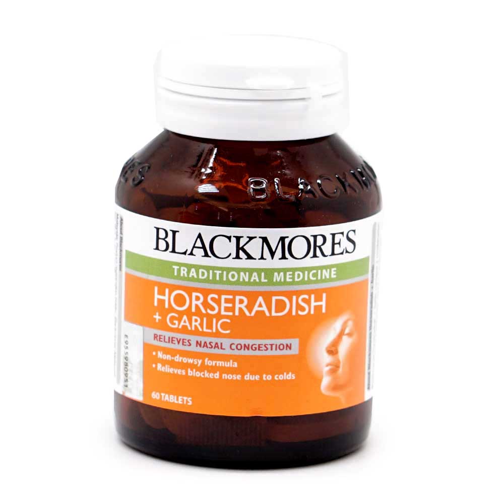 Health Shop Blackmores Horseradish + Garlic 60s
