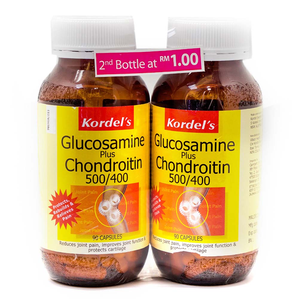 Health Shop Kordel's Glucosamine plus Chondroitin 500/400 2 x 90s