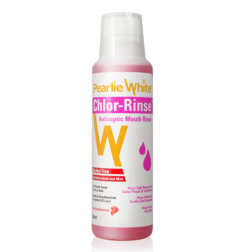 Pearlie White Chlor-Rinse Antiseptic Mouth Rinse 250ml